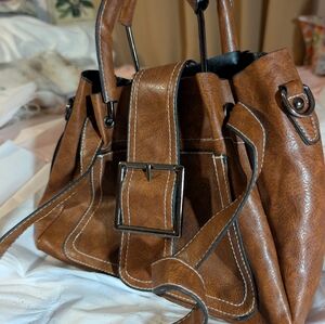 Brown Leather Tote Bag